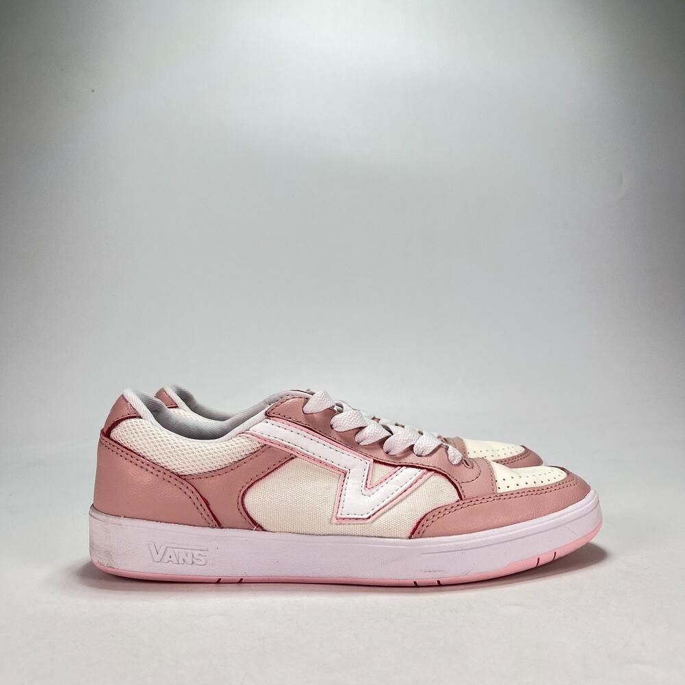 Vans Lowland CC Pink White Retro Skate Tennis Sneakers 500264 Women's Size 9.5